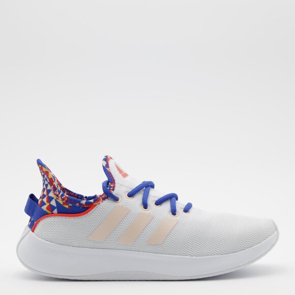 Adidas Womens Everyday Cloudfoam Pure SPW Shoes White/Orange/Red Size 9